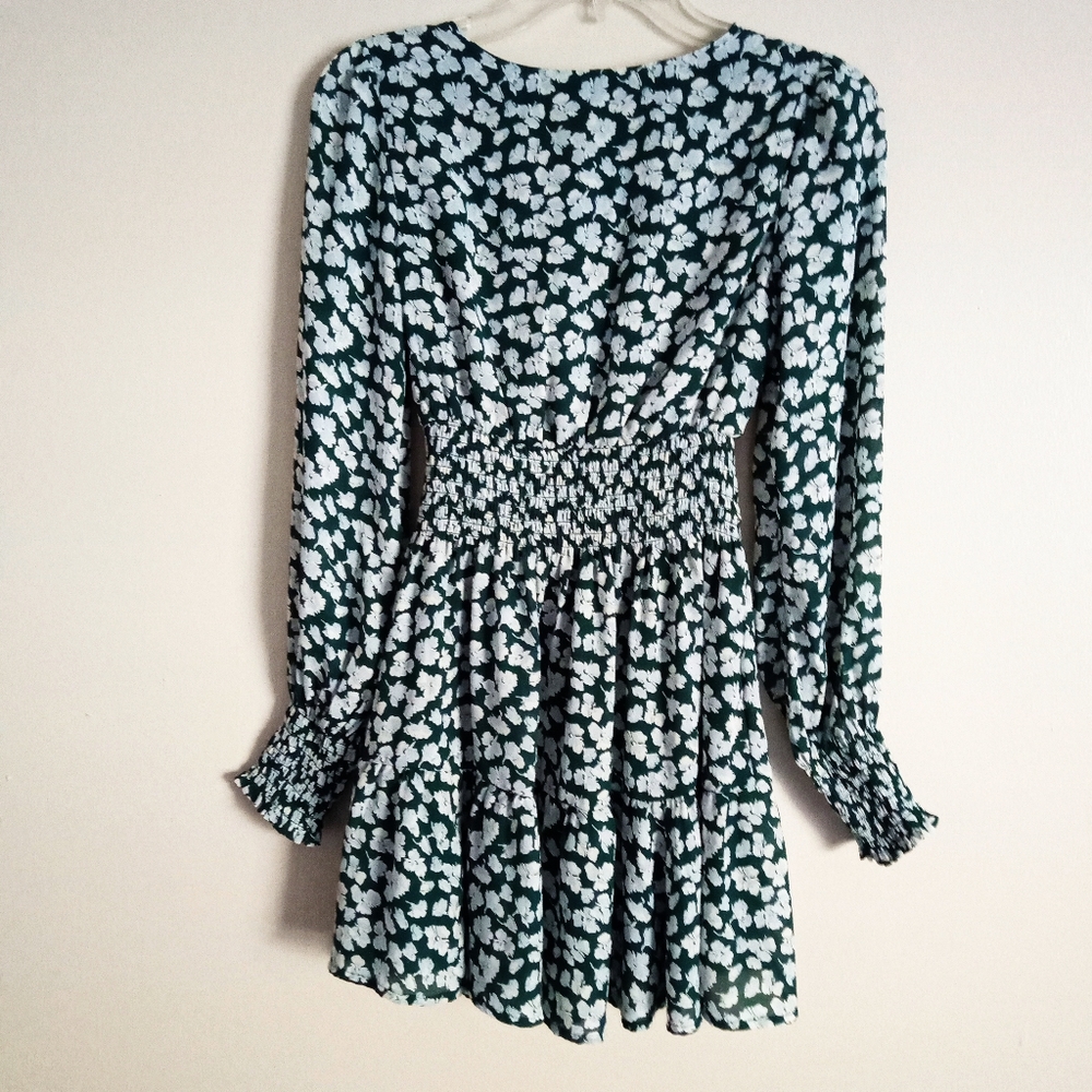 Abercrombie & Fitch Emerald With Flowers Woman's Mini Dress - Picture 6 of 7